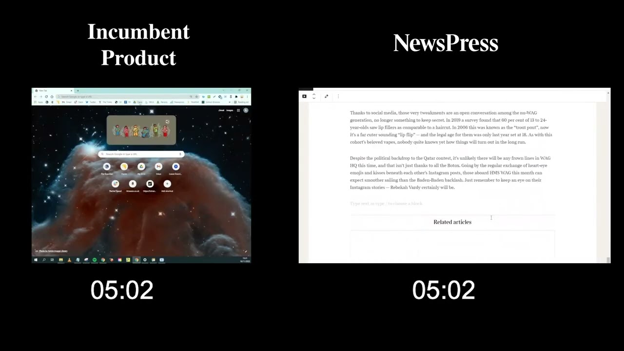 NewsPress side by side