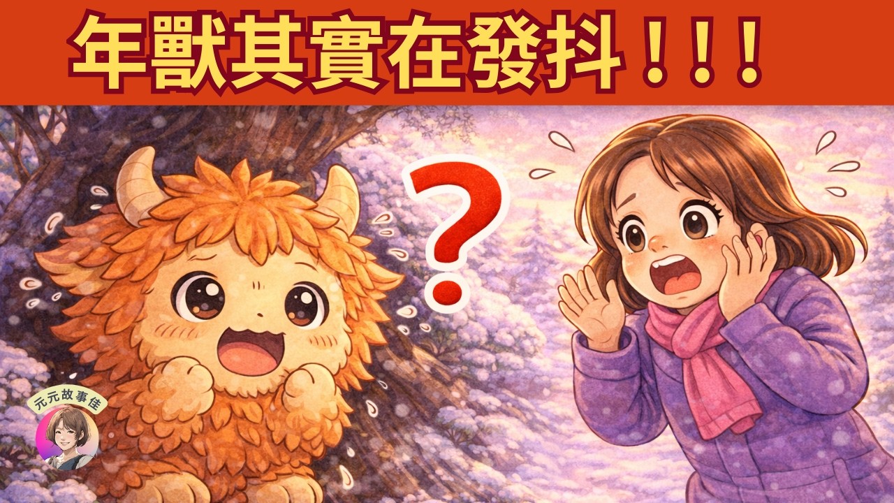 小年獸怕什麼｜年獸其實在發抖？😳 原來牠最怕的是這個…｜元元老師說故事