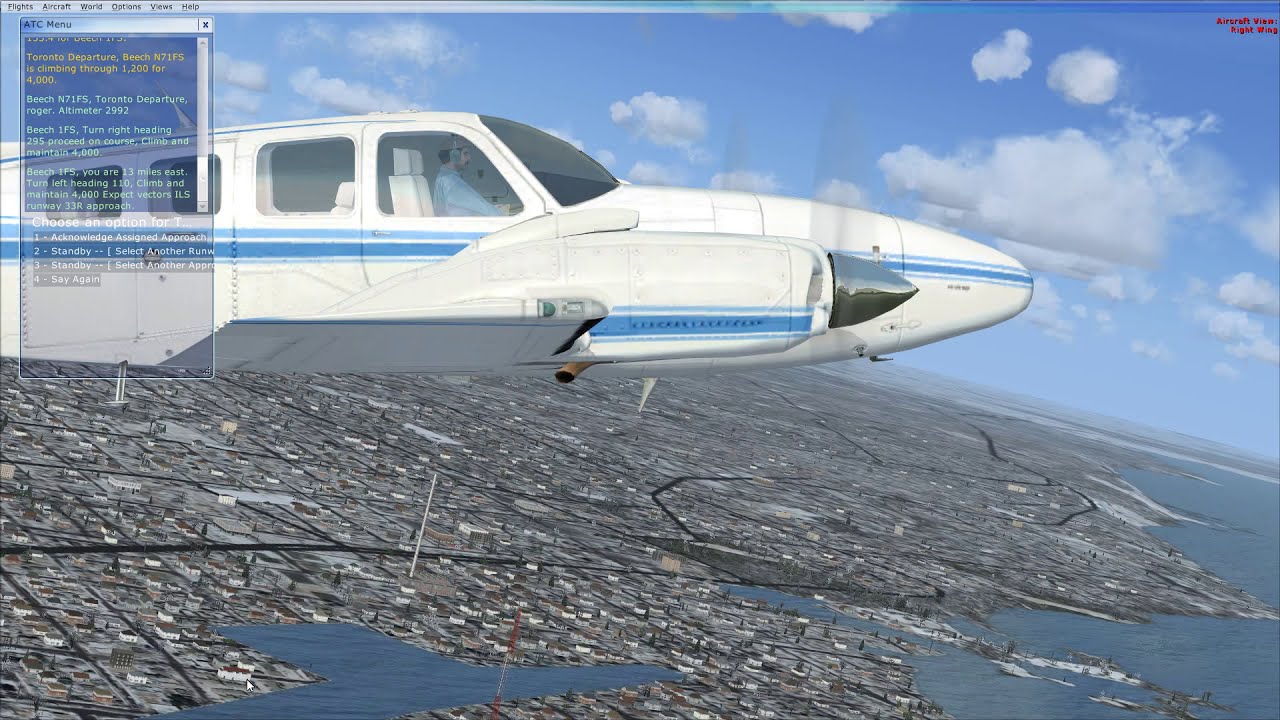 Учебное пособие по ILS в FSX: Beechcraft Baron 58 на TLBPI в Microsoft Flight Simulator