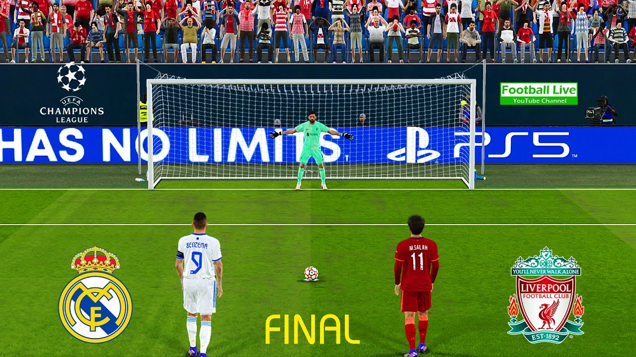 Champions League 2022 Final | Real Madrid Vs Liverpool | Penalty Shootout | eFootball PES Gameplay