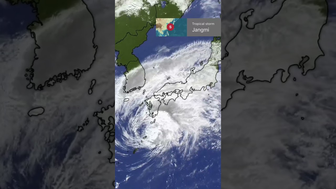 🌀 Tropical Storm Jangmi hits parts of Japan with heavy rain and strong winds