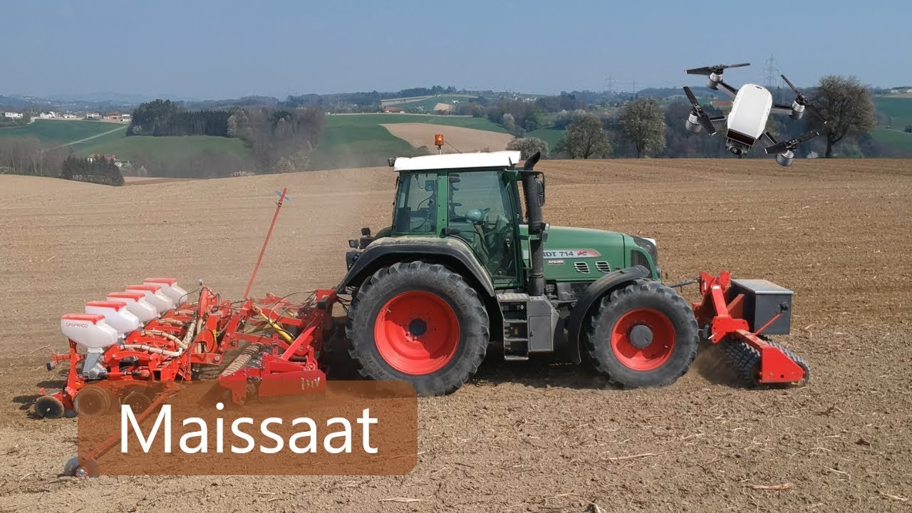 Maisssaat | Fendt 714 | Agrarvideo | Drohnenzwerg