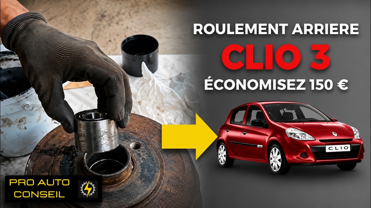 C'est le moyen le plus simple de remplacer un roulement de roue arrière sur une Clio 3 #renault