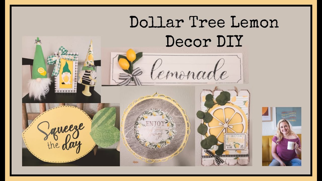 Dollar Tree Lemon DIY Decor | Decorate on a Budget |