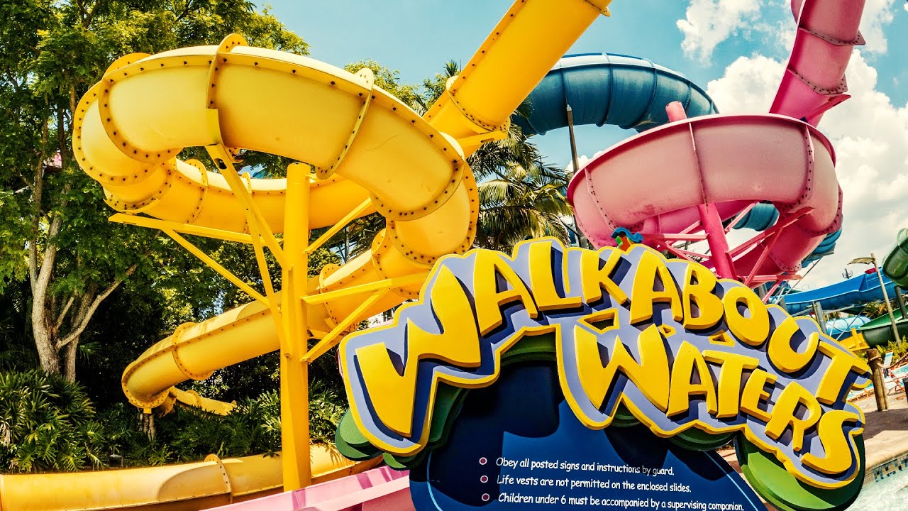 Aquatica Orlando - Walkabout Waters | All Kids Water Slides POV