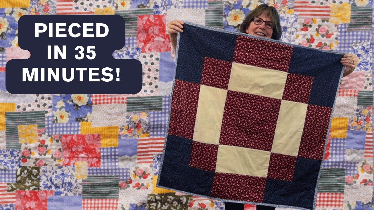 Quick Baby Quilt From One Vintage Block Pattern