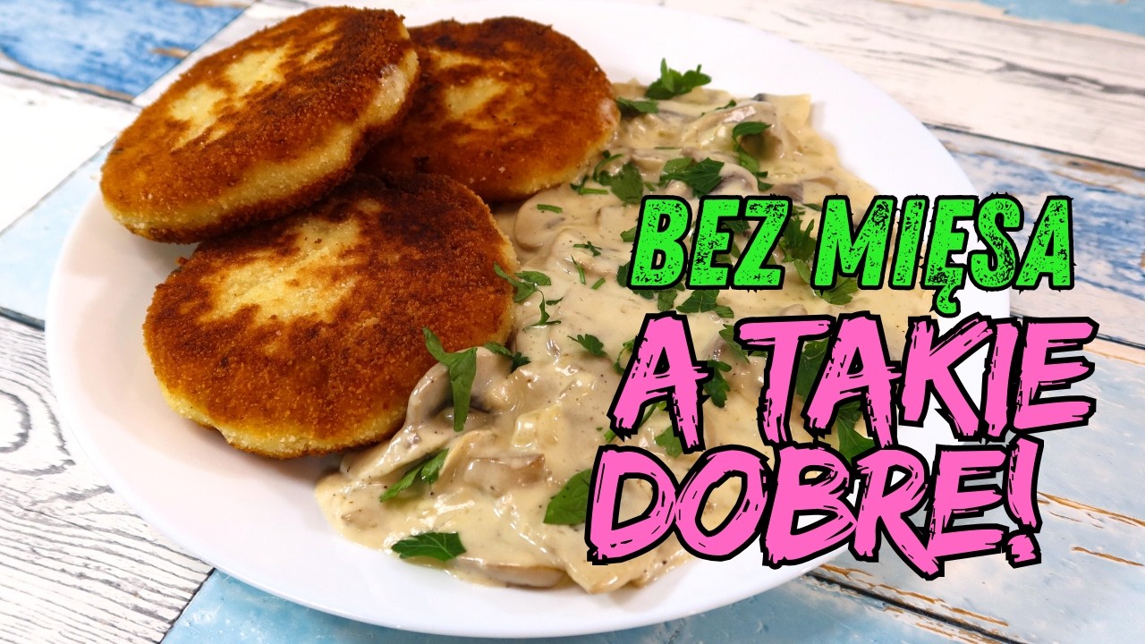 Te kotlety ziemniaczane z sosem pieczarkowym znikają w 5 minut | Bez mięsa a takie dobre!