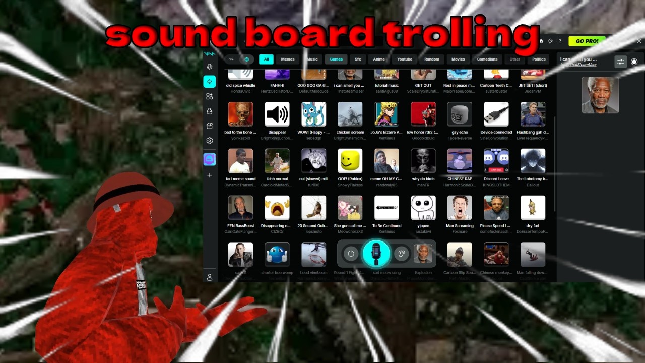 sound board trolling in gorilla tag