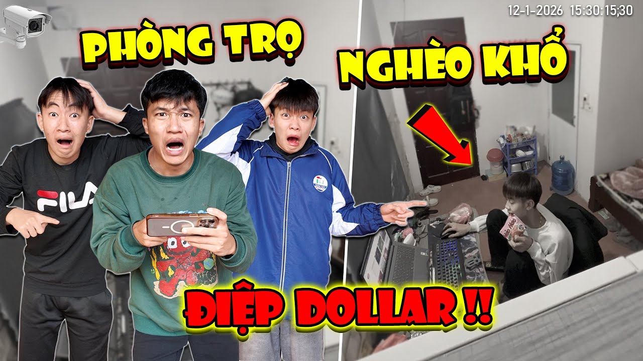 Điệp Dollar Ở Phòng Trọ Mục Nát Thiếu Thốn - Cả Team Anh Tóc Xoăn Tới Động Viên