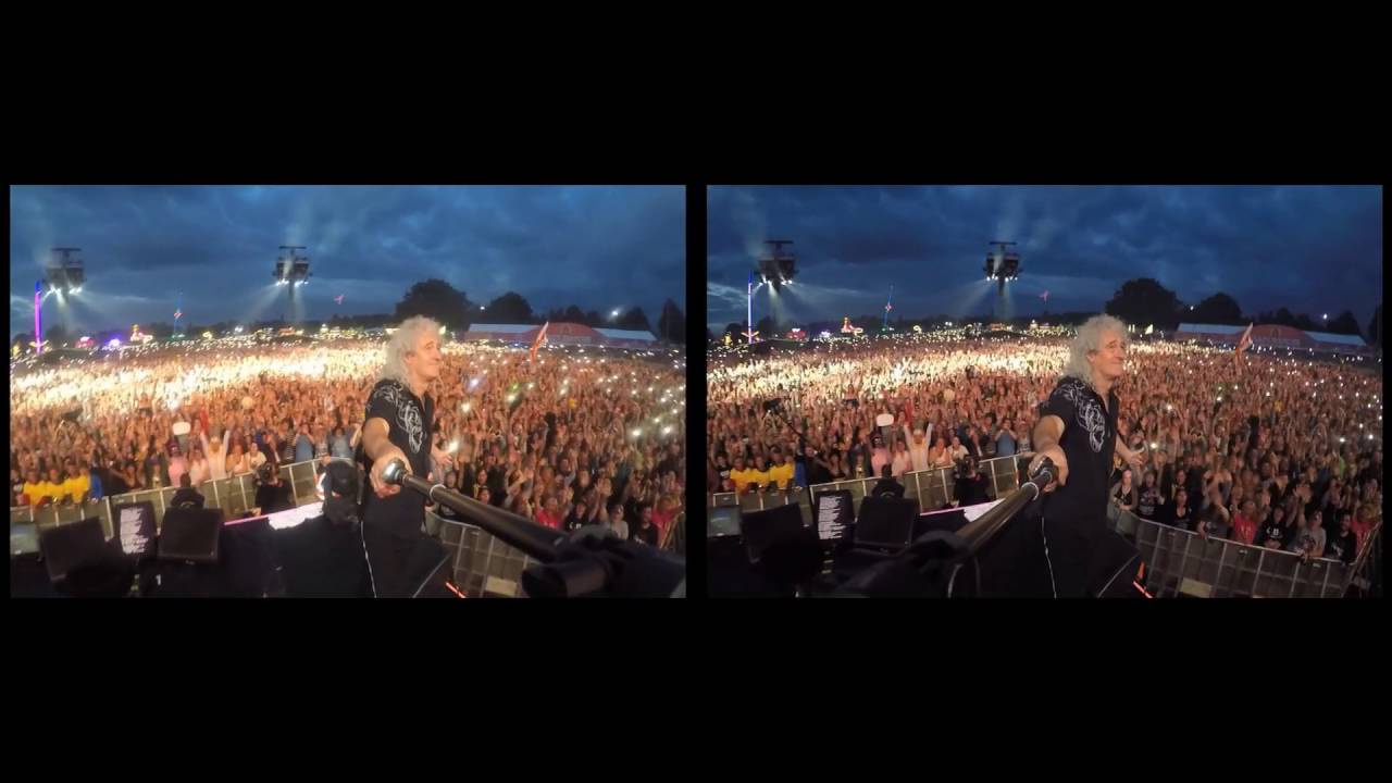 Brian May - Selfie Stick Video |3D| Isle of Wight Festival (6/12/2016)