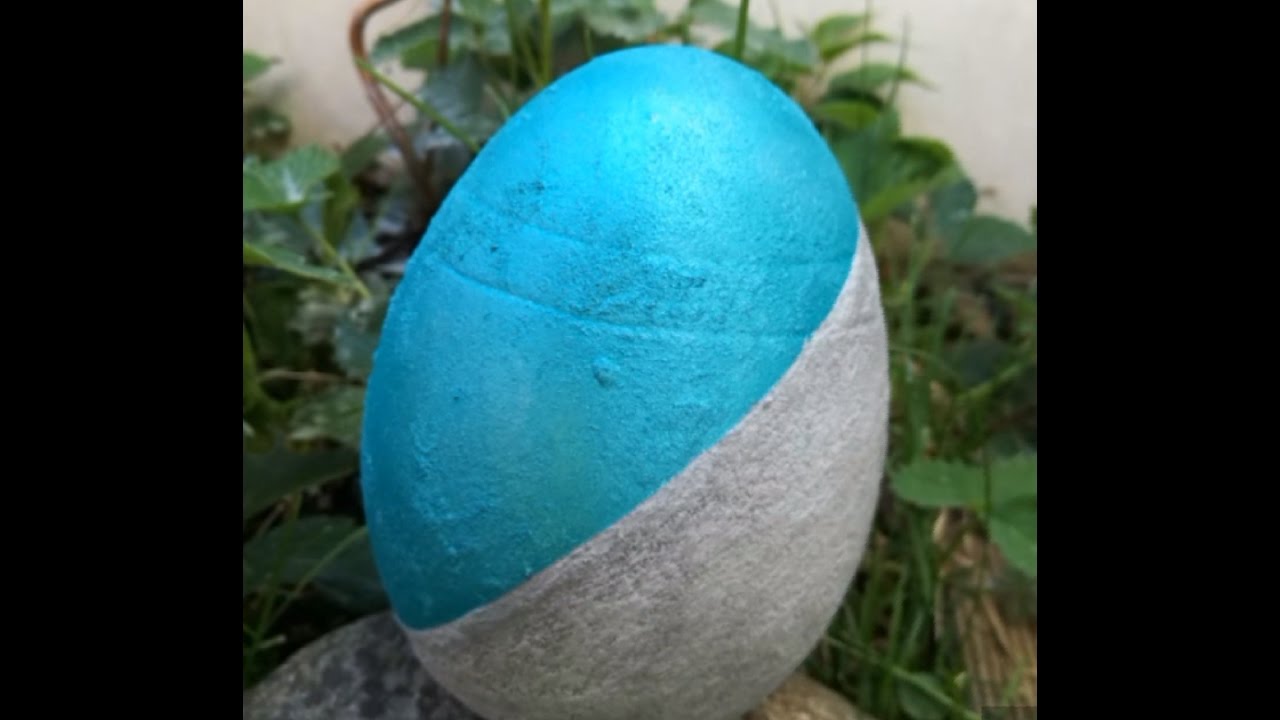 Osterei mit Betonpaste und Glanz Creme (tutorial)