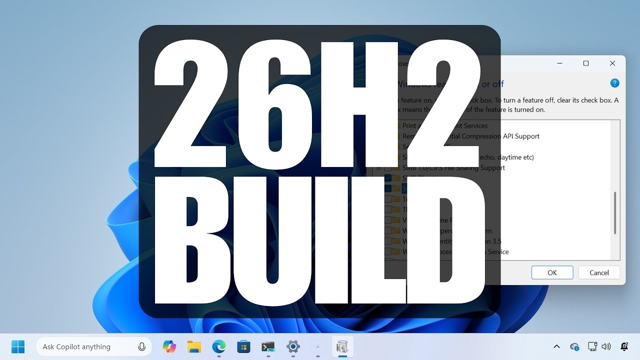 Windows 11 26H2: NEW Features and Changes in Dev –  Build 26300.7733 (KB5074178)