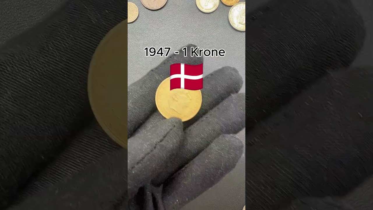 $500 on eBay for this 1947 1 Krone Coin from Denmark?  🇩🇰💸 #money #coin #denmark #numismatics