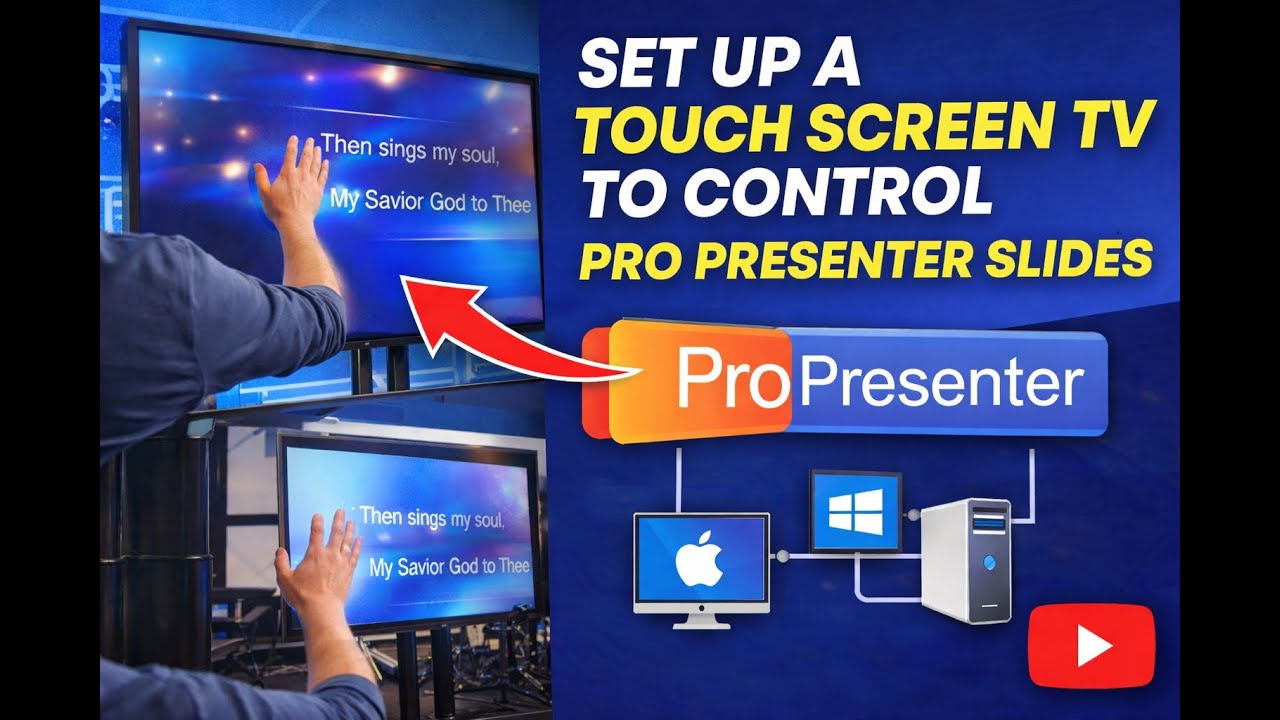Touchscreen ProPresenter Control for Churches (Simple, Reliable Setup)