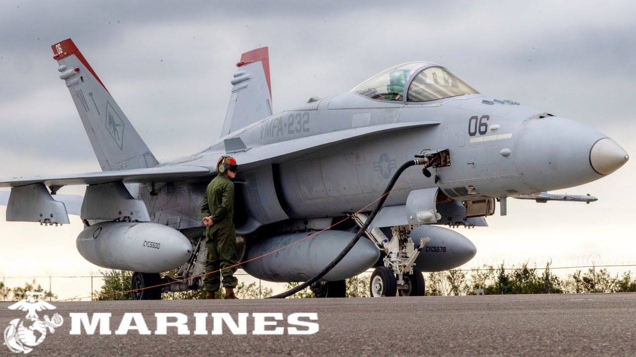 Корпус морской пехоты США: истребители F/A-18 Hornet в Южной Корее.