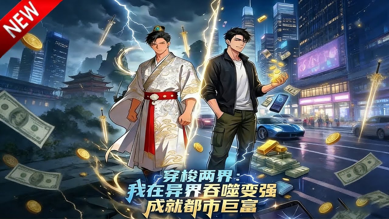 💥【新番上线】空间藏两界，吞噬定乾坤！靠双穿能力积累财富，凭吞噬功法揭秘阴谋、守护王朝！《穿梭两界：我在异世吞噬变强，成就都市巨富》全集 Multi SUB #热血 #漫剧 #动漫魔女