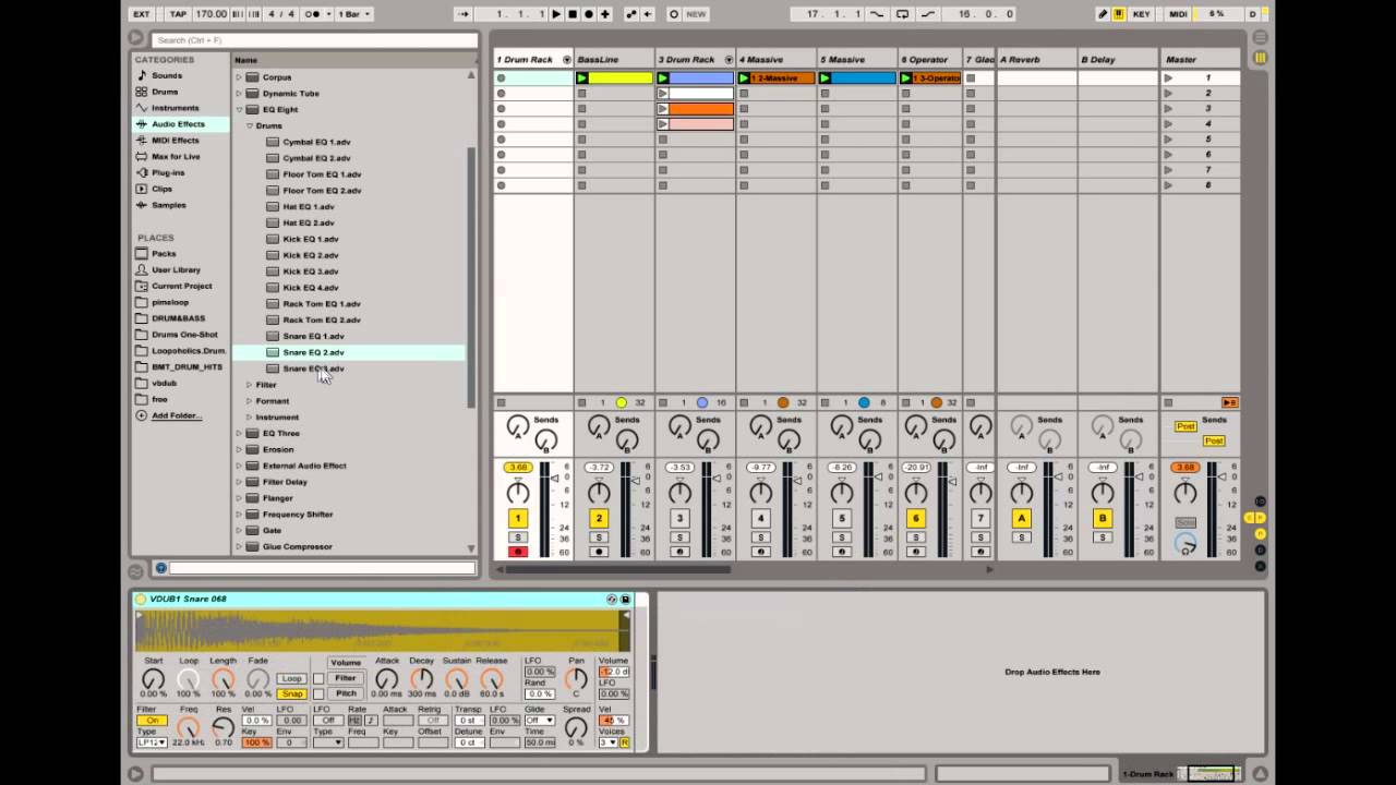 Ableton Drum and Bass Tutorial: Basic Drum