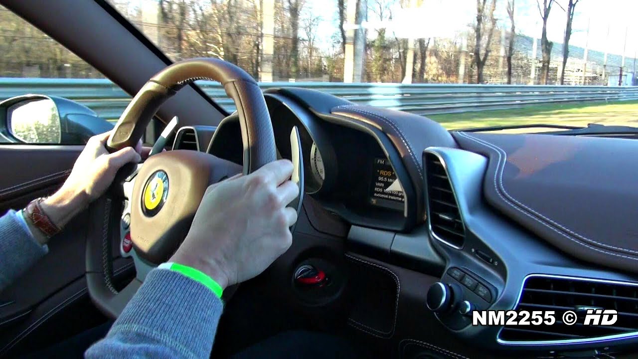 Ferrari 458 Italia 290km/h OnBoard on Track!