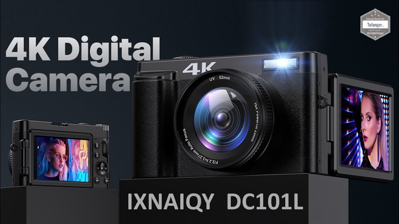 Компактная цифровая камера IXNAIQY DC101L 4K - Цифровая камера - Распаковка