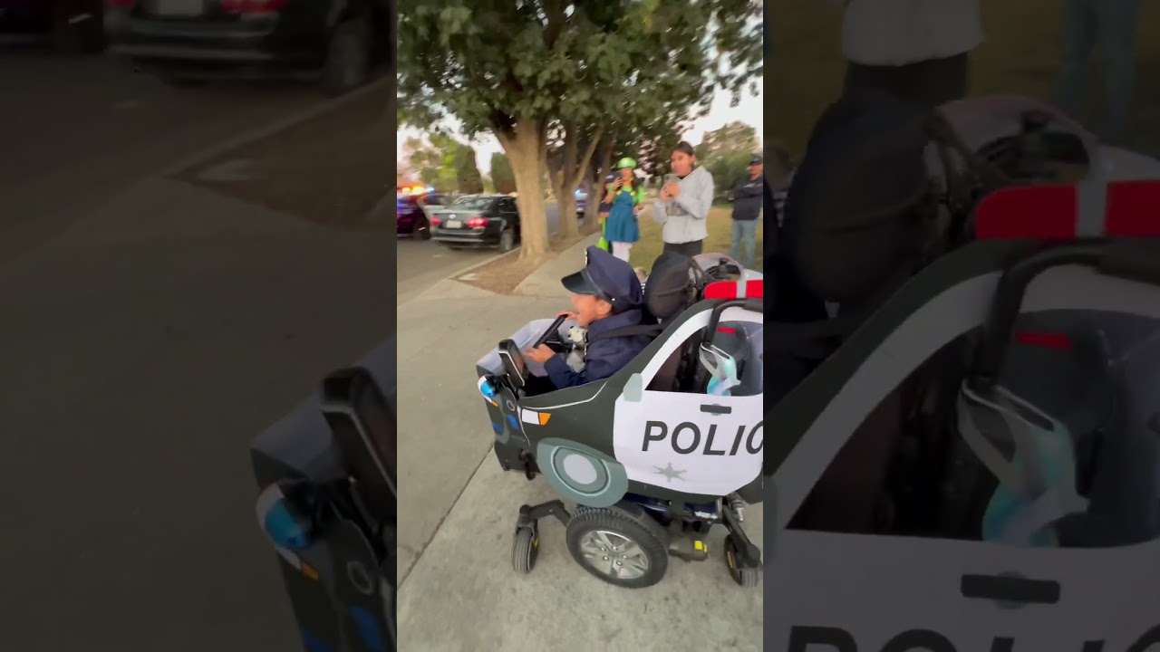 Little police officer calls for backup 😂🚔