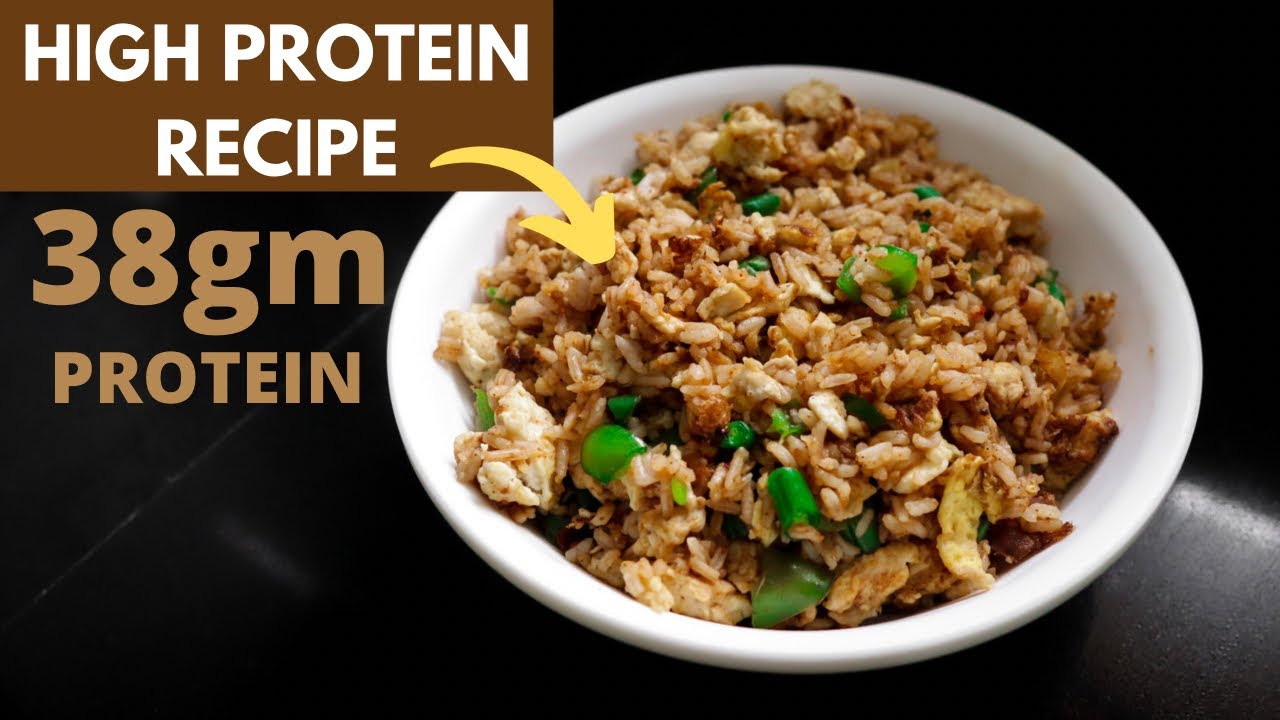 HIGH PROTEIN RECIPE for Muscle Building  in Hindi | High Protein Egg Fried Rice | Fit Bite