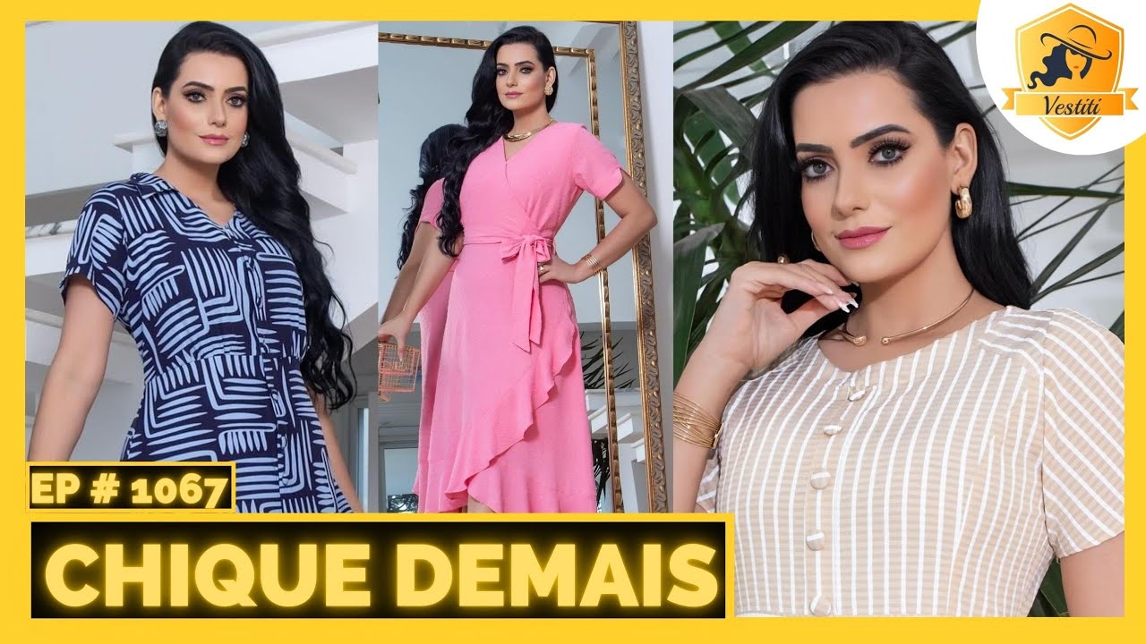 VESTIDOS LINDOS E ELEGANTES MODA CRISTÃ LUBIRA COM MICHELE NEHME #1067