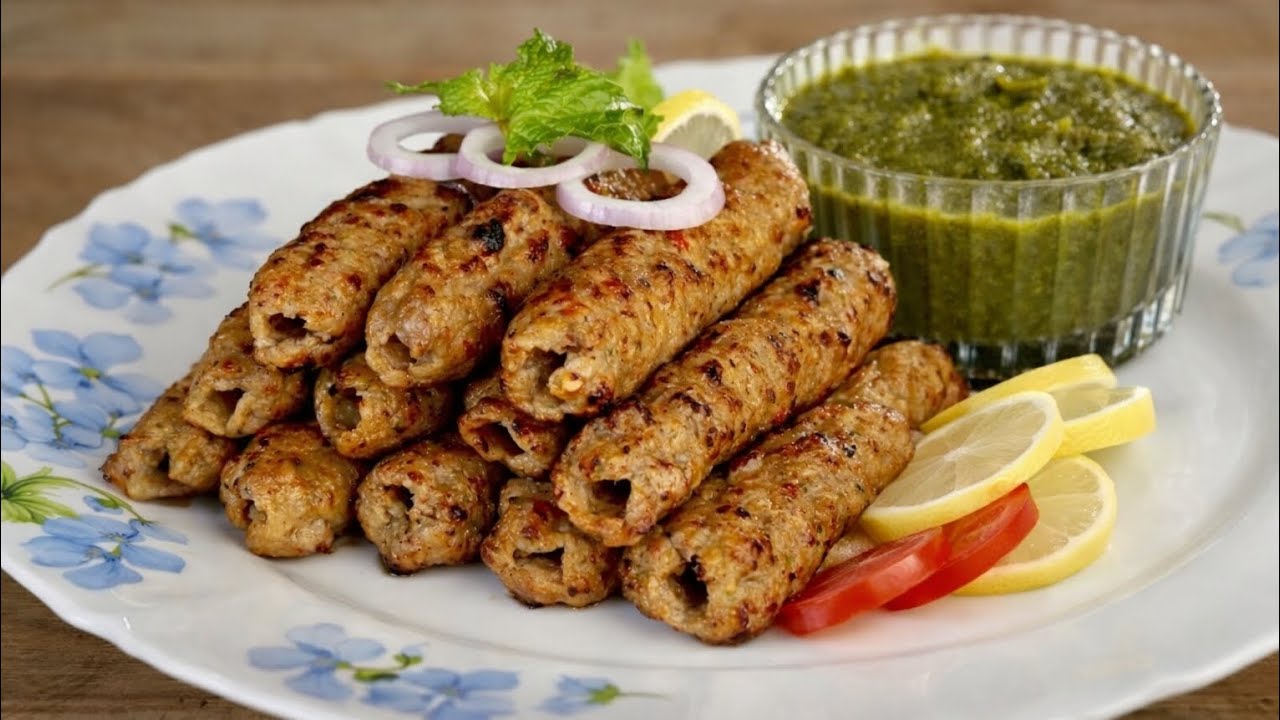 Restaurant Style Mutton Seekh Kabab |Easy Recipe |तंदूर के बिना मटन सीख कबाब  घर पर आसान कबाब रेसिपी
