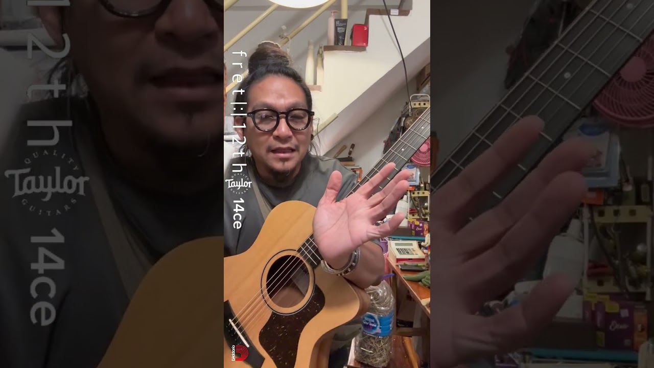 |:| Taylor : 14ce #fret12th #guitar #taylorguitar #acousticguitar #guitarsetup #musicshop 