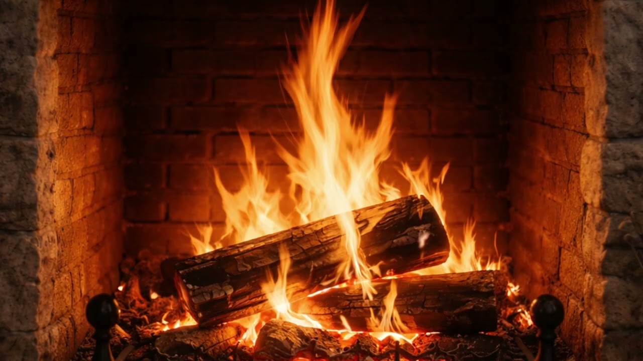A Quiet Night by the Fireplace