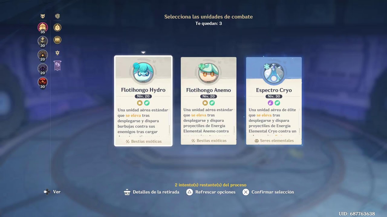 Gehshin impacto simulacro de patrulla nocturna