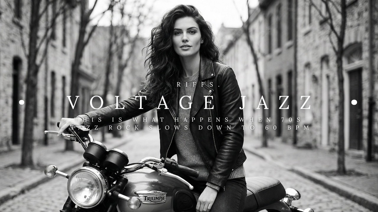 SLOW JAZZ ROCK GROOVE 60 BPM 🔥 70s Style Organ & Blues Guitar | Relaxing Coffee Instrumental.