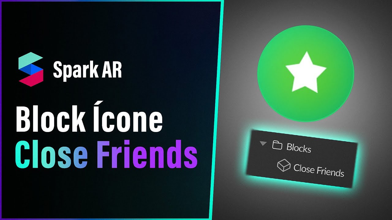 Ícone de Close Friends em filtros em segundos - Spark AR Block