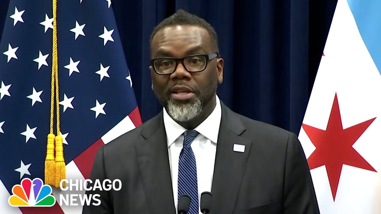 Full: Mayor Brandon Johnson pressed on migrant funding and ShotSpotter contract