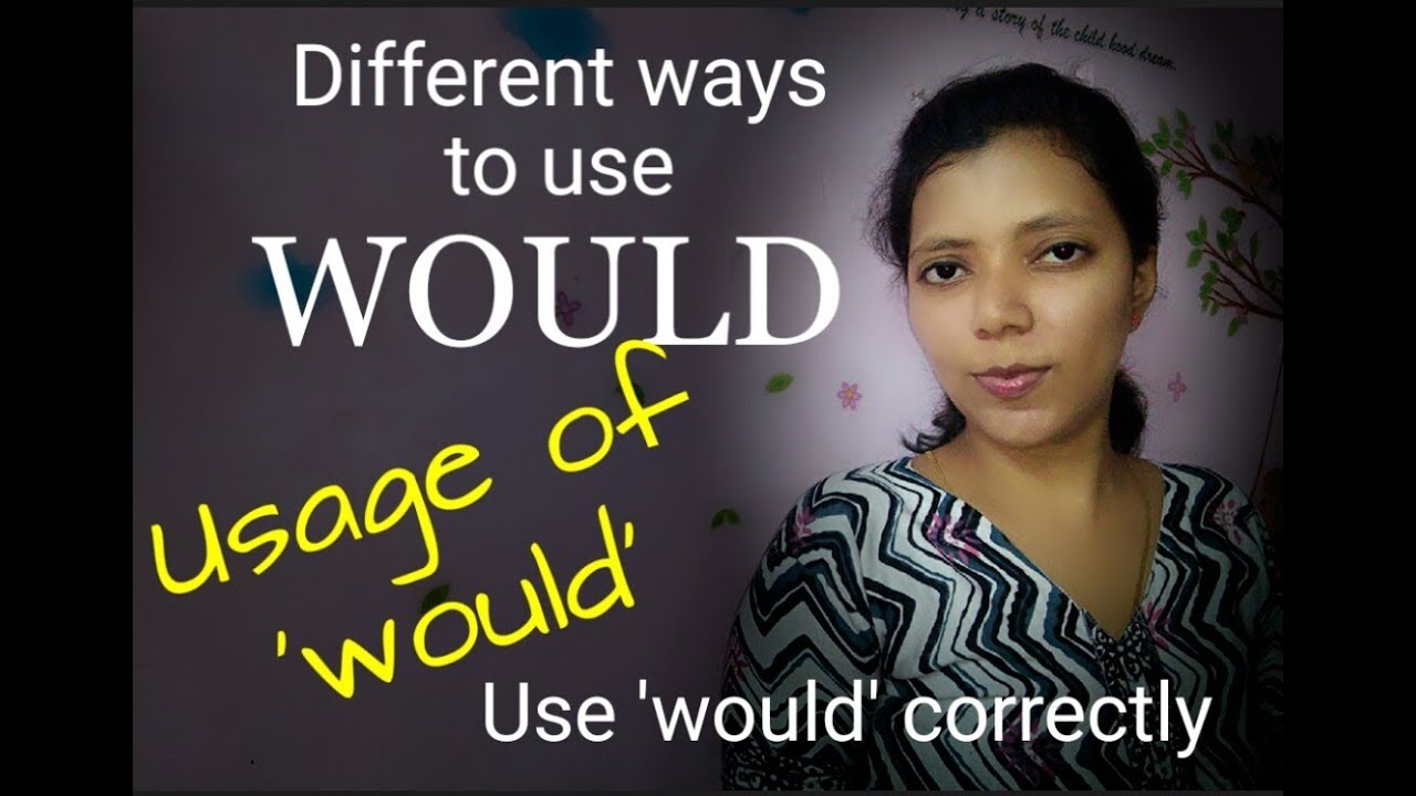 Different uses of WOULD/ Usage of WOULD in detail / spoken english through tamil
