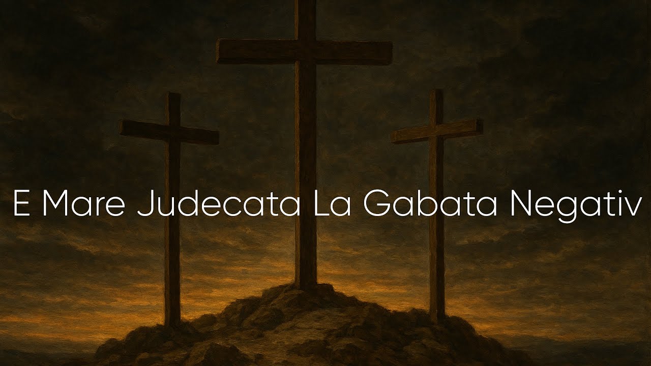 Negativ Golgota – Cântec Creștin despre Jertfa lui Isus | „E mare judecată la Gabata”