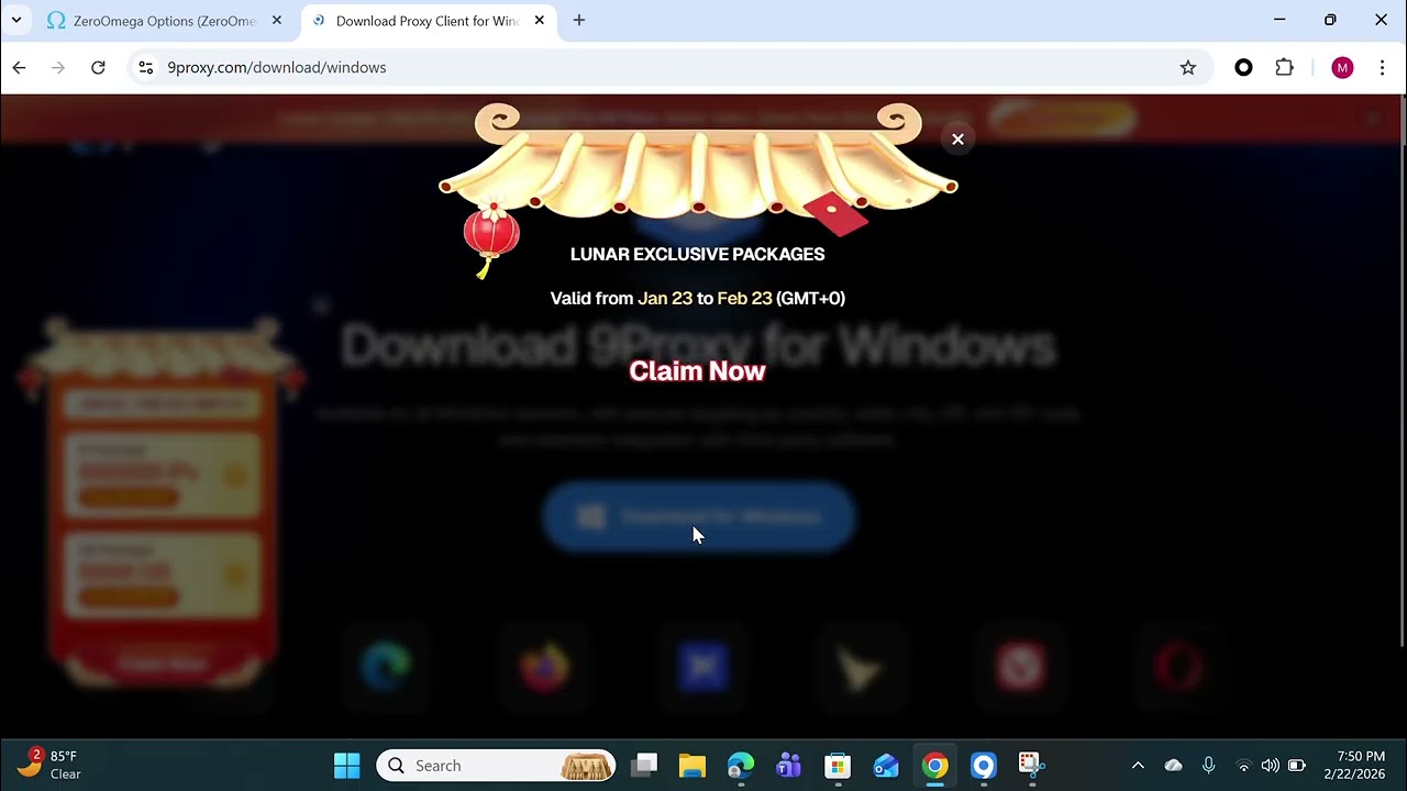 How to connect 9proxy on laptop