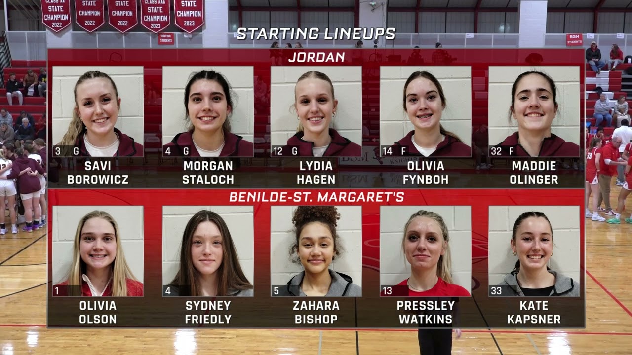 High School Girls Basketball: Jordan vs. Benilde-St. Margaret's