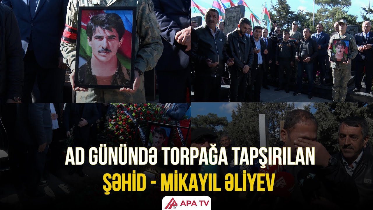 Birinci Qarabağ m&uuml;haribəsi şəhidinin  qalıqları Zirədə dəfn olundu &ndash; APA TV