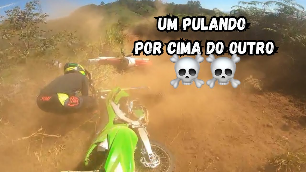 4º TRILHÃO DO BOM VIRA🔥UM PULANDO POR CIMA DO OUTRO NO ESTRADÃO☠️☠️ parte-1 KX450f
