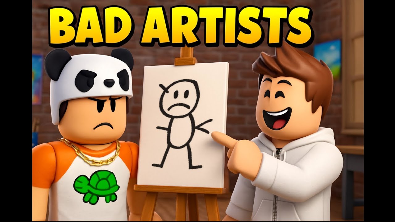 Becoming bad artists in Roblox!