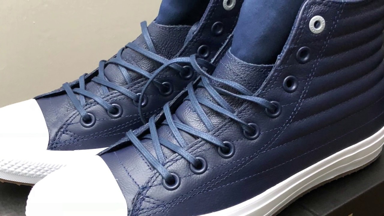 CONVERSE CHUCK TAYLOR ALL STAR WATERPROOF BOOT QUILTED LEATHER (MIDNIGHT NAVY)