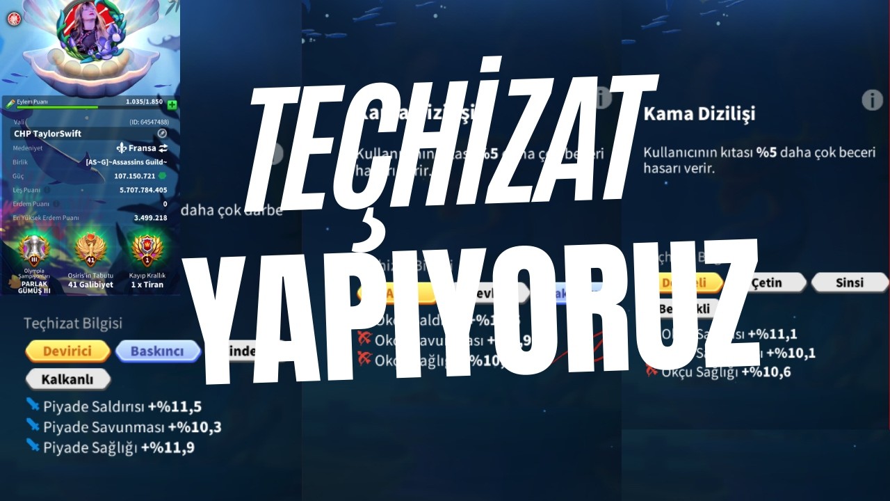 TEÇHİZAT NASIL YAPILIR ? - HANGİ DİZİLİŞLERİ KULLANMALIYIZ - TEÇHİZAT YAPIYORUZ - Rise of Kingdoms