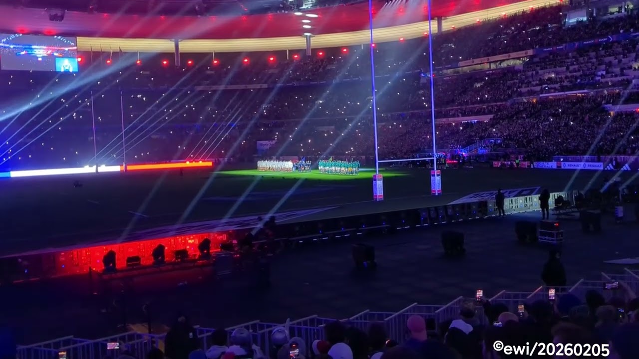 France-Irlande, Match d'ouverture du Tournoi des VI Nations 2026, Jeudi 5 Février. Les hymnes.