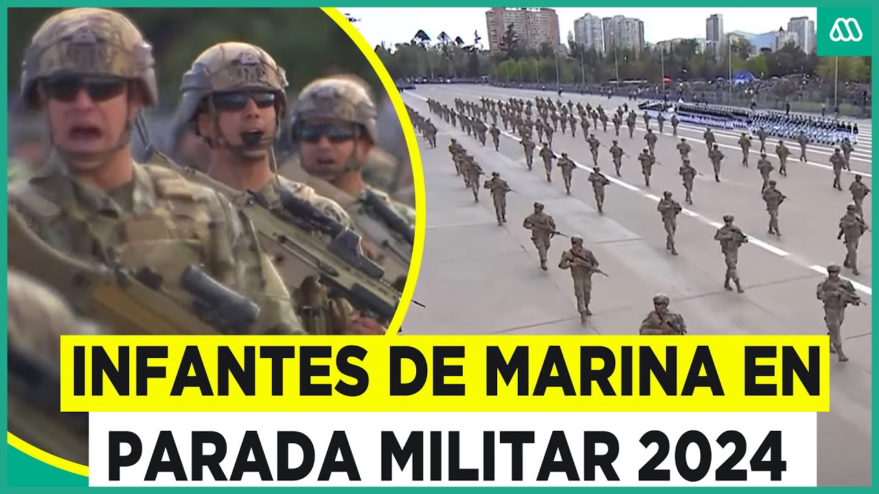 Infantes de Marina desfilan en la Gran Parada Militar 2024