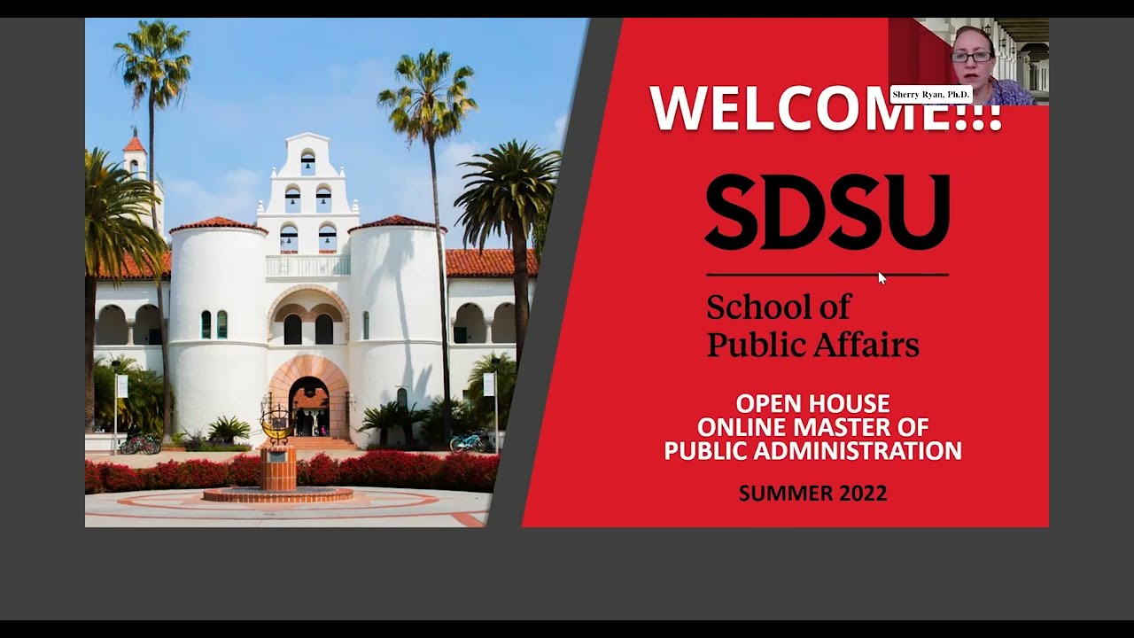Online Masters in Public Administration Graduate Open House, with Q&A