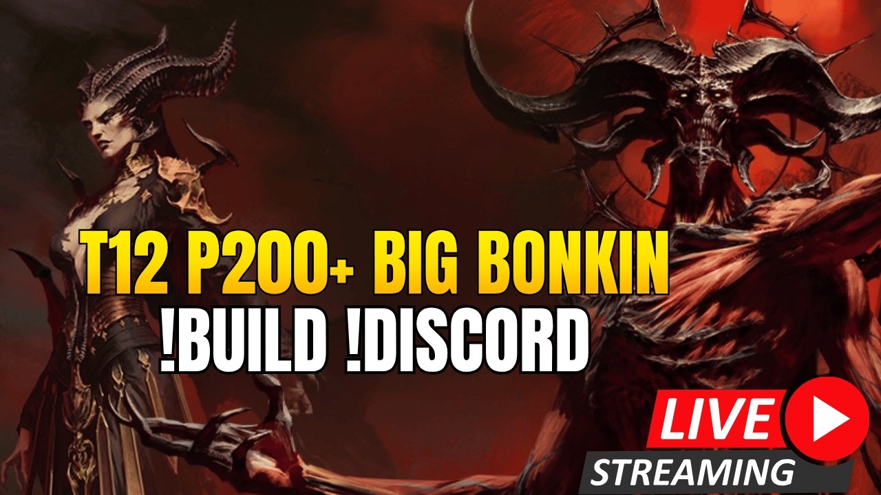 [!DROPS] P200+ Big Bonkin Barb!!Level !Build !Discord #Diablo4 #Diablopartner