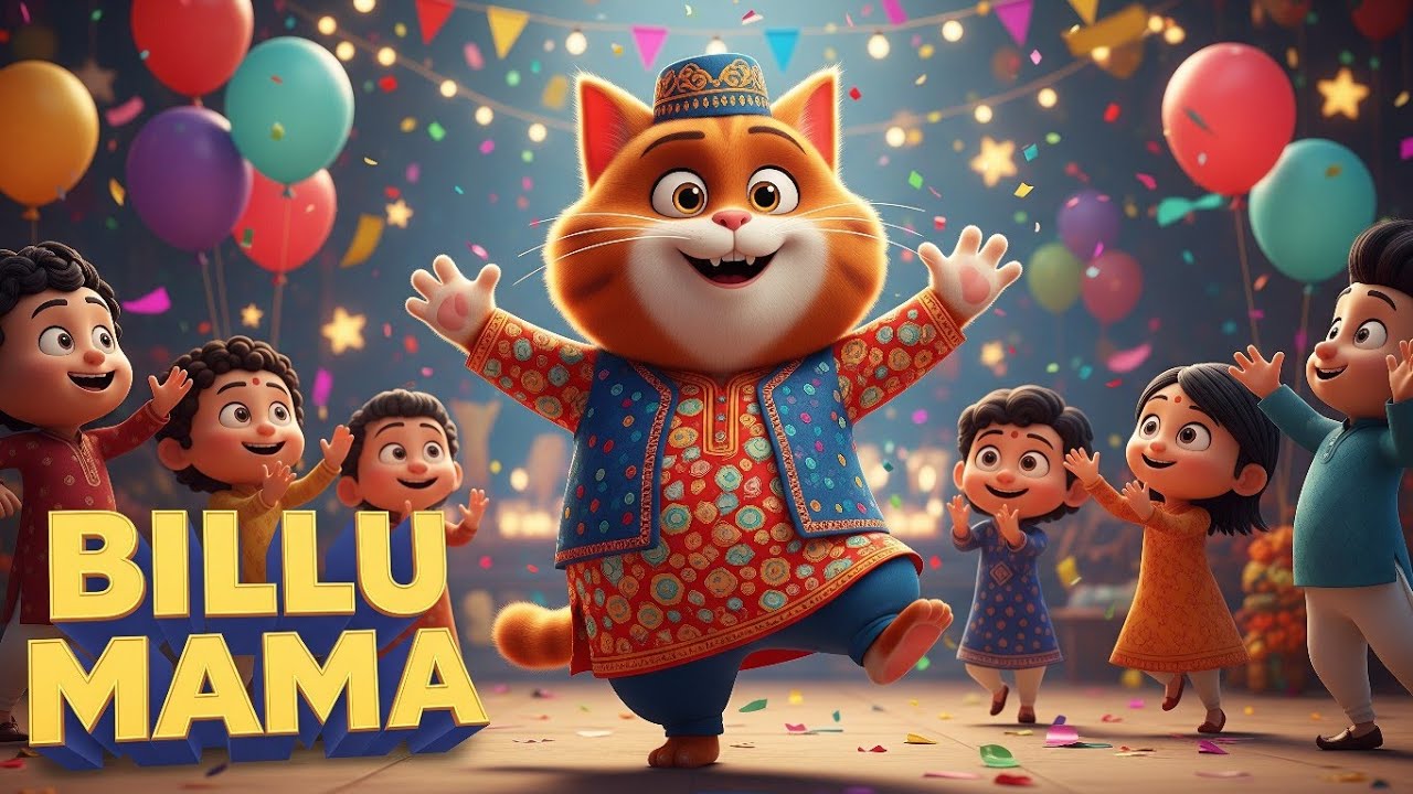 बिल्लू मामा और बच्चों का मस्ती डांस 🐱💃 | New Kids Song 2026