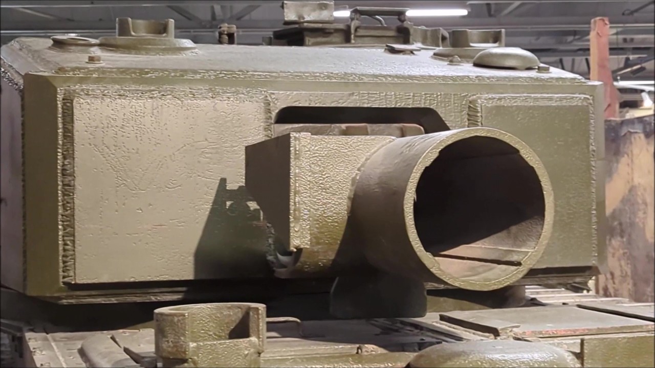 Churchill AVRE  - Armed with Petard Spigot Mortar, close up at The Tank Museum Bovington