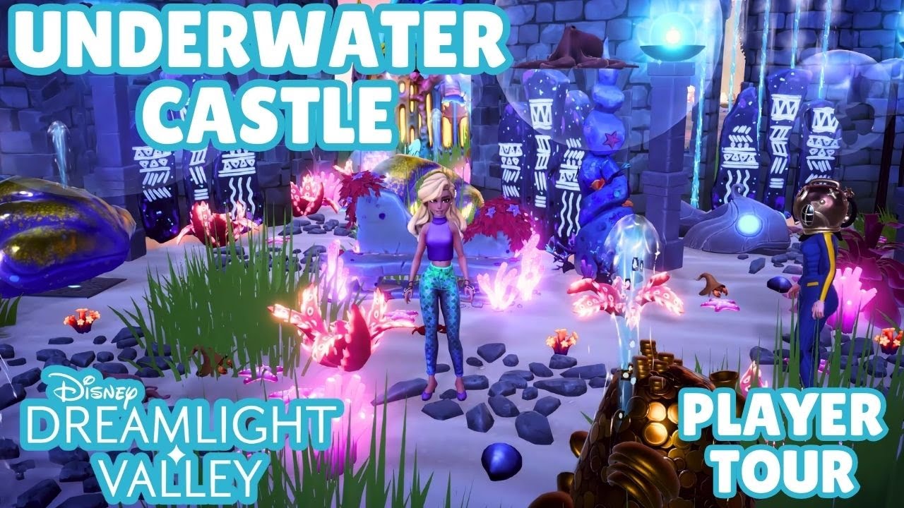 UNDERWATER CASTLE 🌊 TOUR in DISNEY DREAMLIGHT VALLEY
