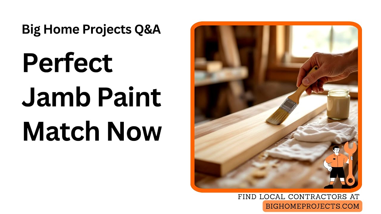 Match Jamb Paint Primer Sash Brush Stain Technique